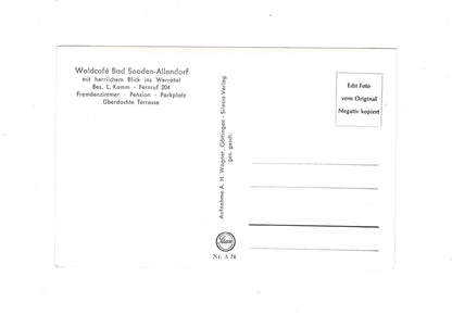 Ansichtskarte Waldcafé Bad Sooden-Allendorf