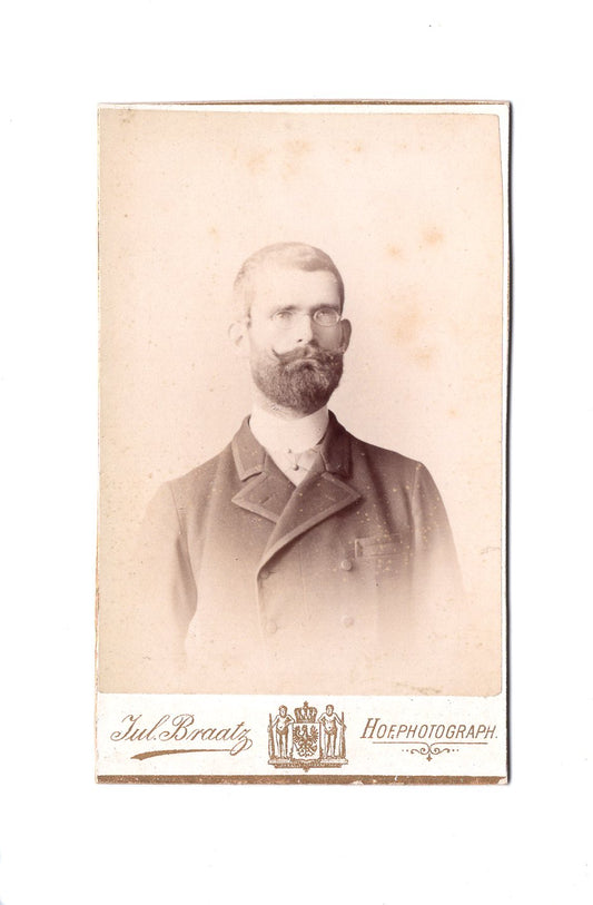 Fotografie Herrenportrait - Berlin / Stettin / Cüstrin 1890er