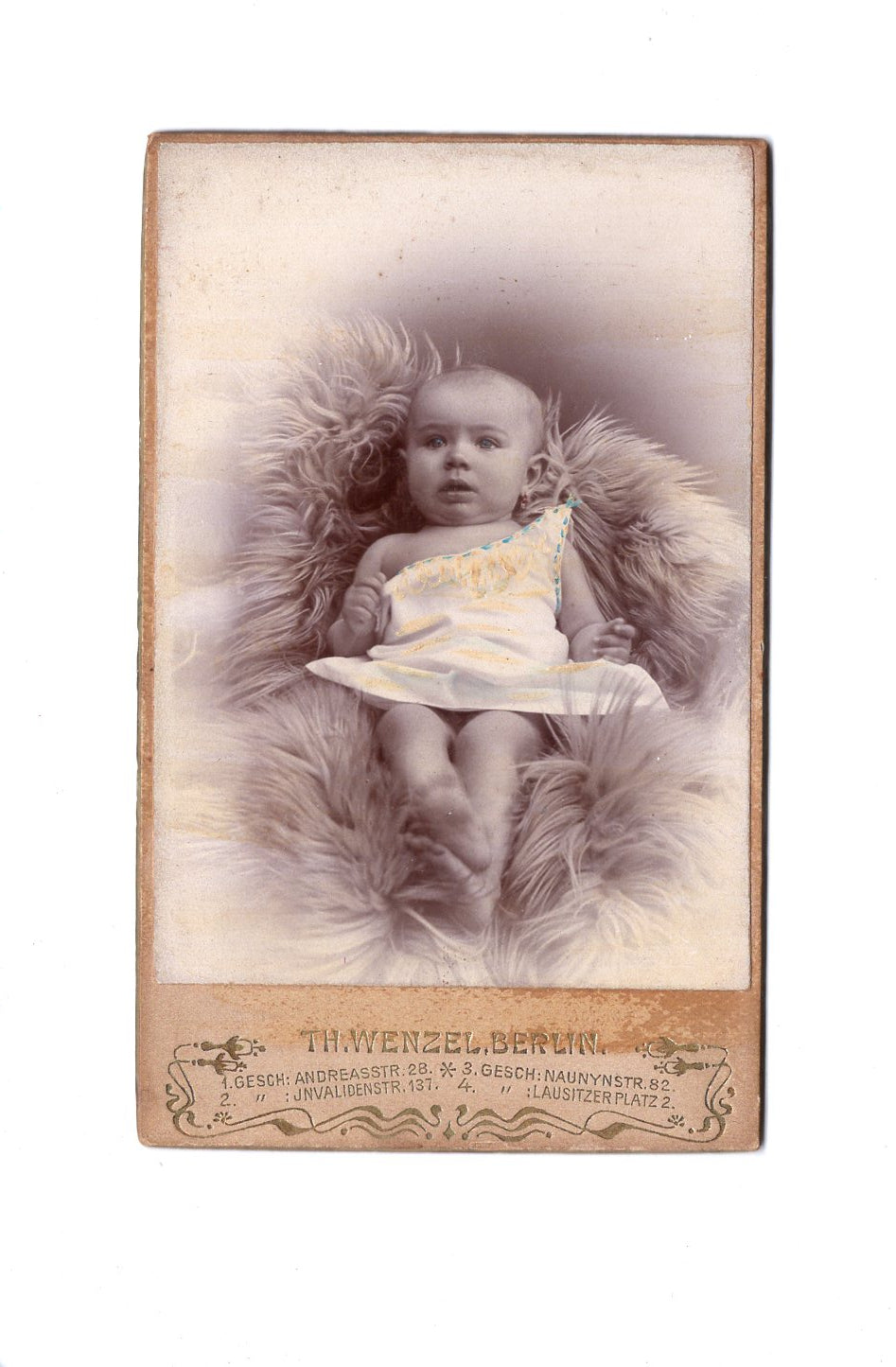 Fotografie Schönes Kinderbild / Baby - Berlin um 1890