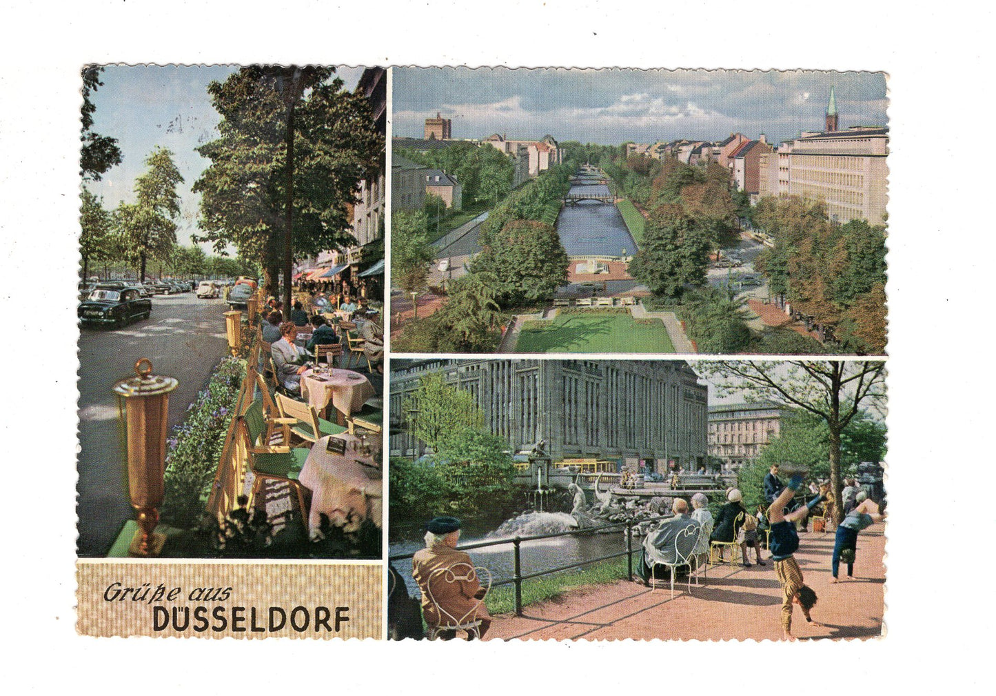 Ansichtskarte Düsseldorf am Rhein / Ansichten von der Königsallee / J1-53