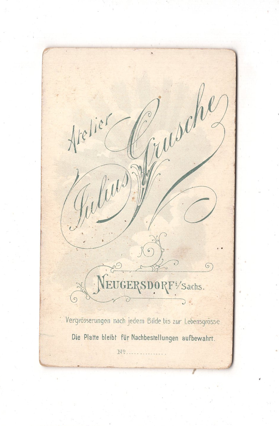 Fotografie Feine Dame - Neugersdorf 1890er / CDV L1-28