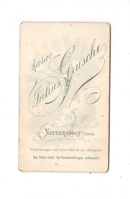 Fotografie Feine Dame - Neugersdorf 1890er / CDV L1-28
