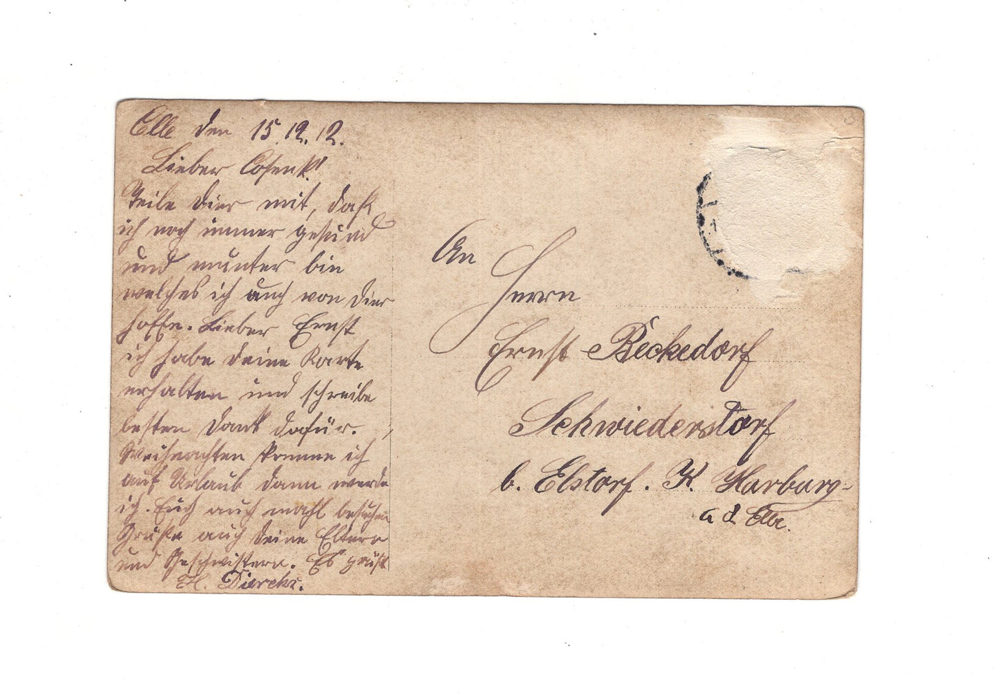 Ansichtskarte Gruppenbild Soldaten - Celle 1912