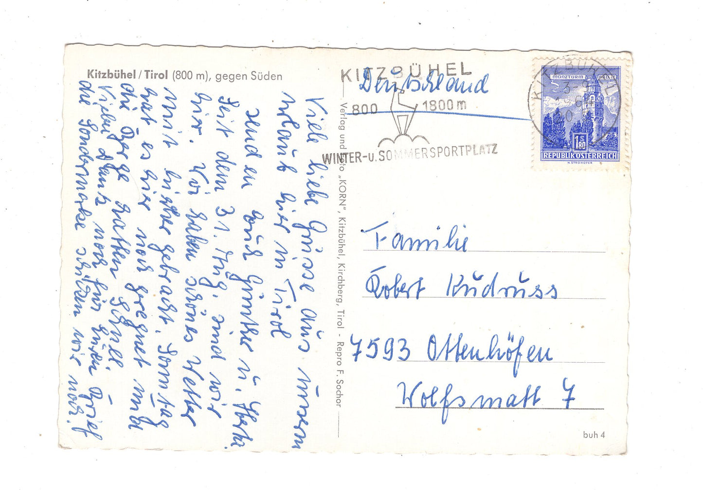 Ansichtskarte Kitzbühel / Tirol / Österreich / N1-68