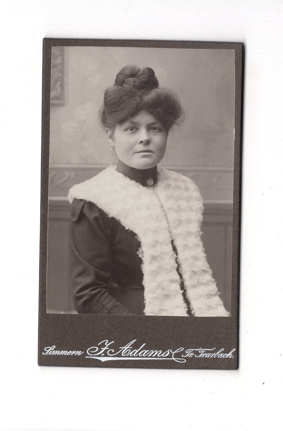 Fotografie Damenportrait - Simmern / Traben-Trarbach 1900er / CDV C1-07