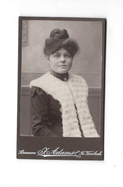 Fotografie Damenportrait - Simmern / Traben-Trarbach 1900er / CDV C1-07