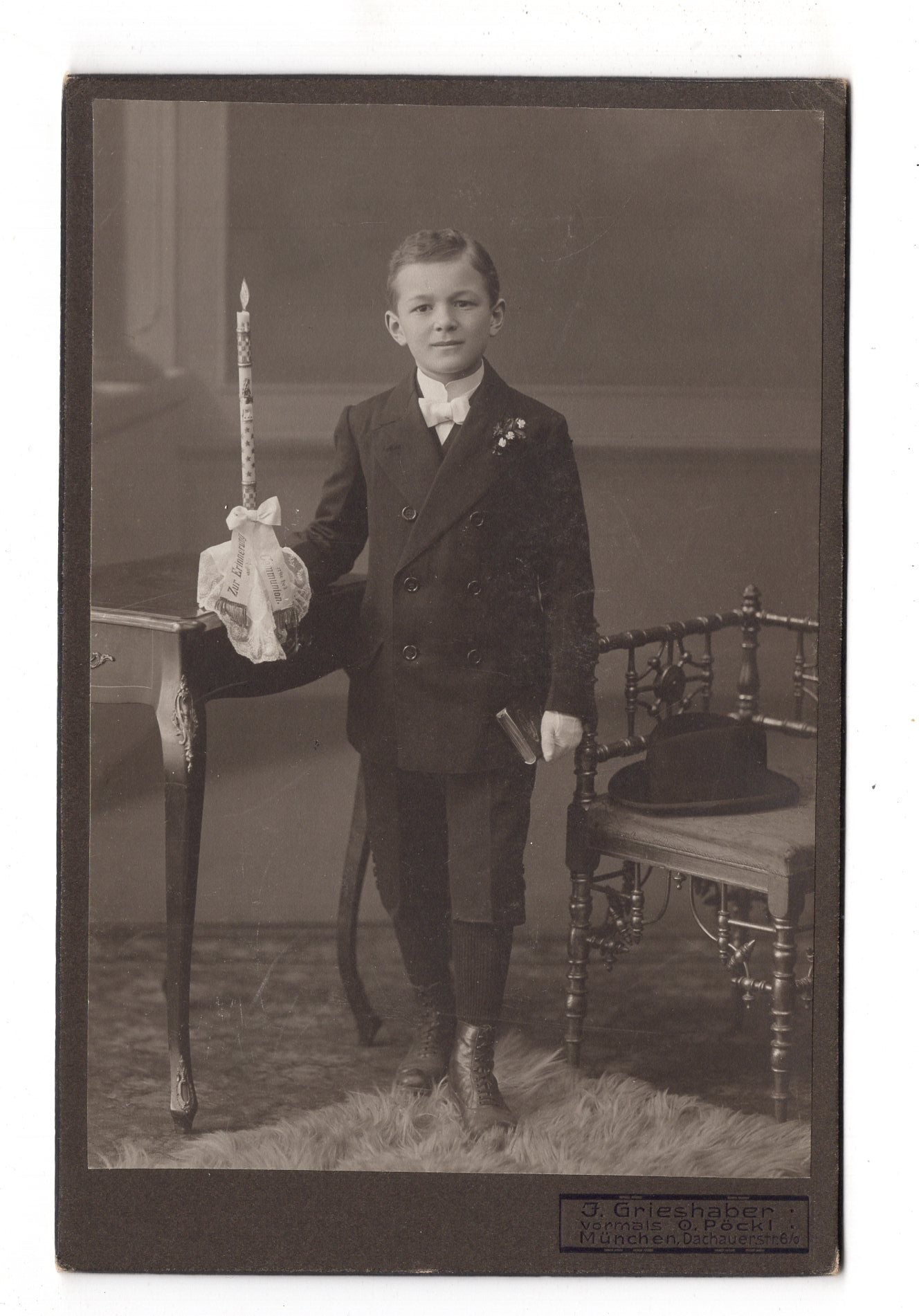 Fotografie Feiner Junge - München 1900er / CAB U-27