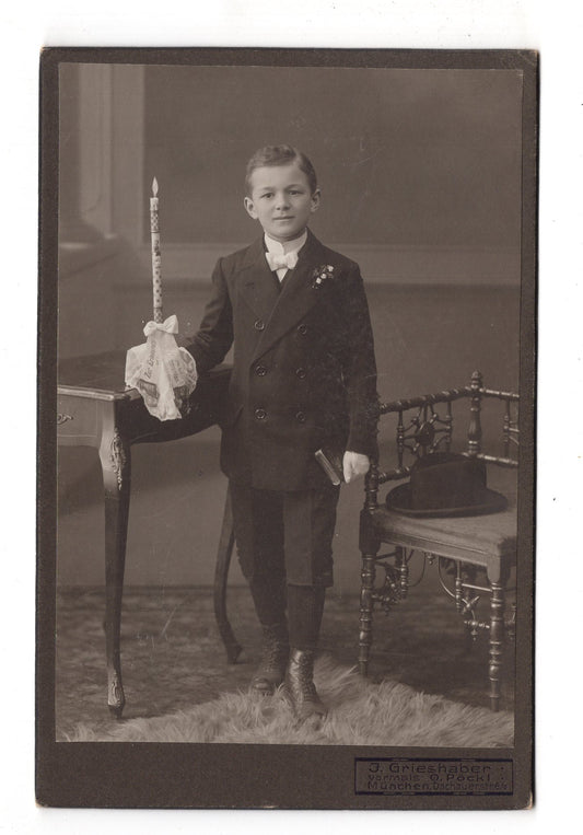 Fotografie Feiner Junge - München 1900er / CAB U-27