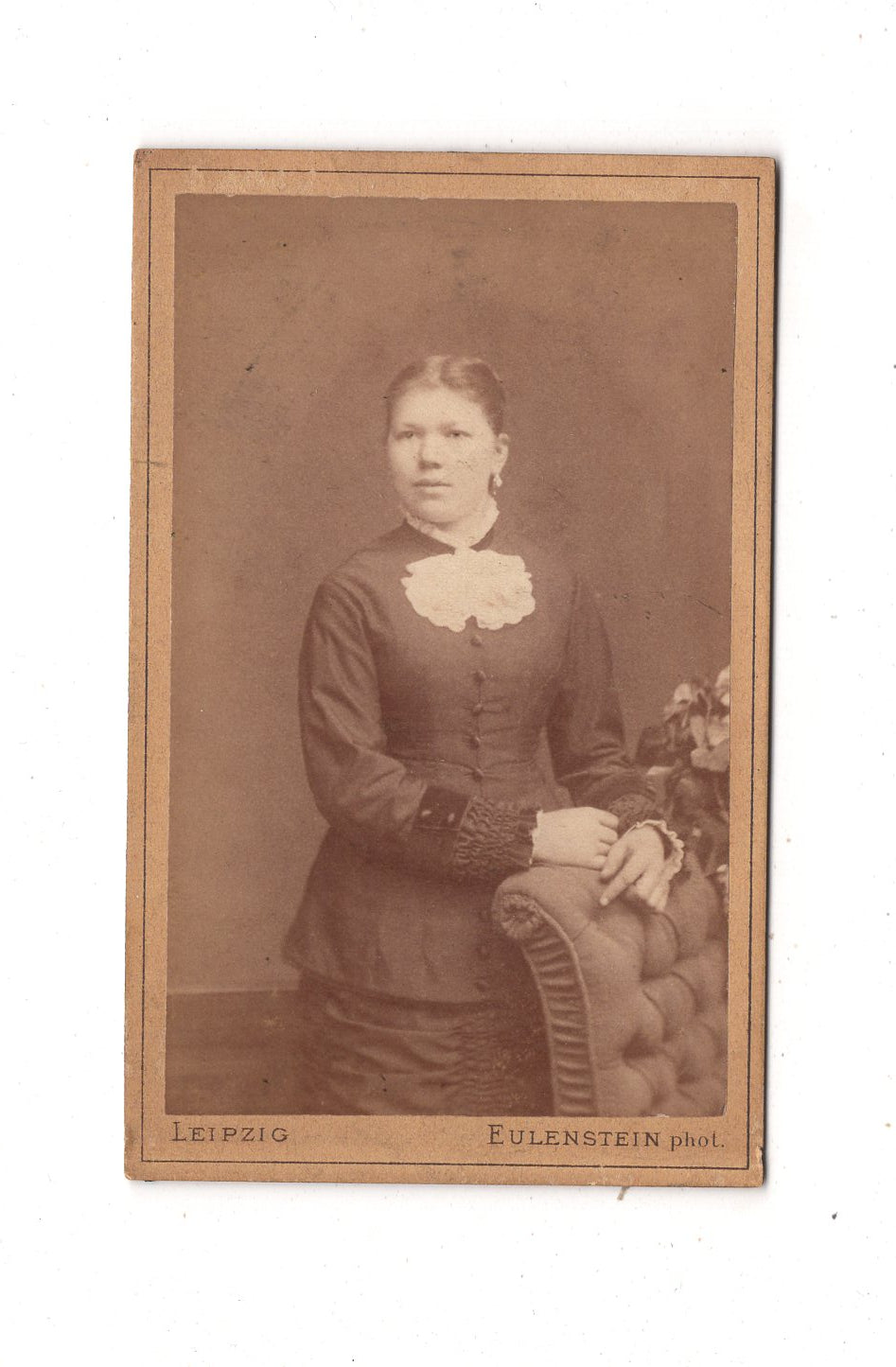 Fotografie Feine Dame - Leipzig 1880er / CDV L1-28