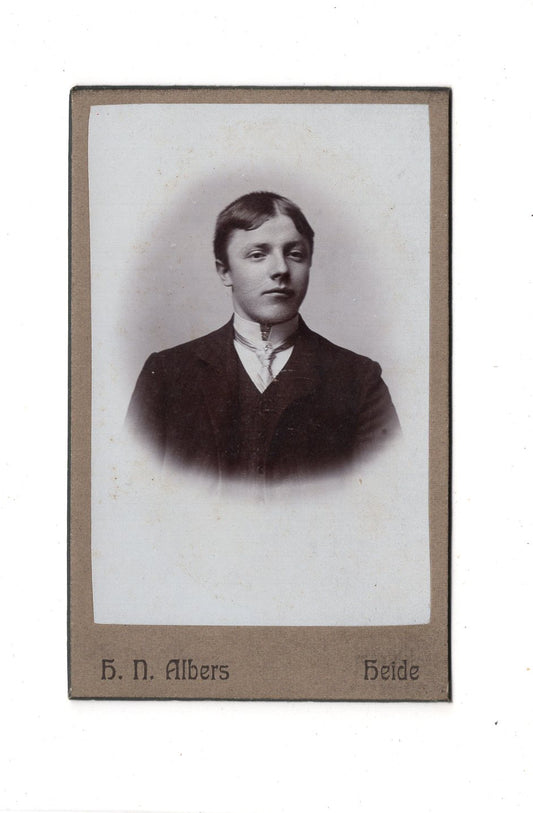 Fotografie Herrenportrait - Heide 1900er / CDV C1-25
