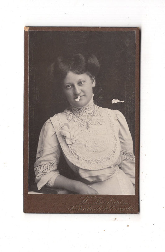 Fotografie Damenportrait - Kulmbach um 1910 / CDV N1-17