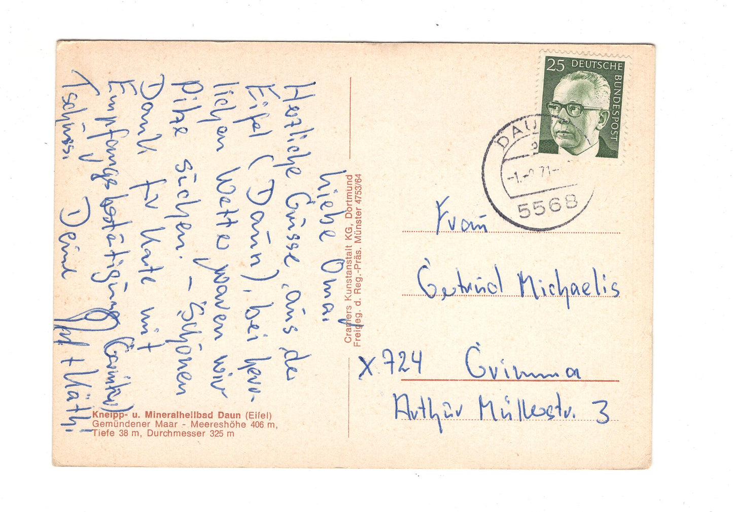 Ansichtskarte Daun / Eifel / Gemündener Maar  / I1-57