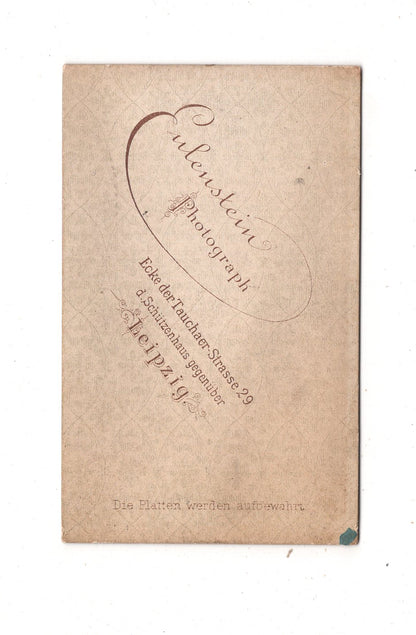 Fotografie Feine Dame - Leipzig 1880er / CDV L1-28