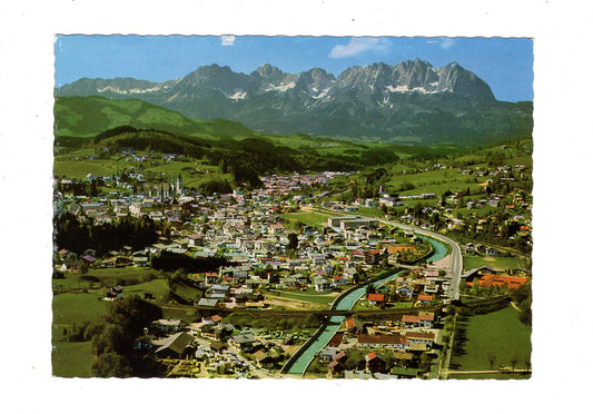 Ansichtskarte Kitzbühel mit Wildem Kaiser / Tirol / Österreich / N1-68