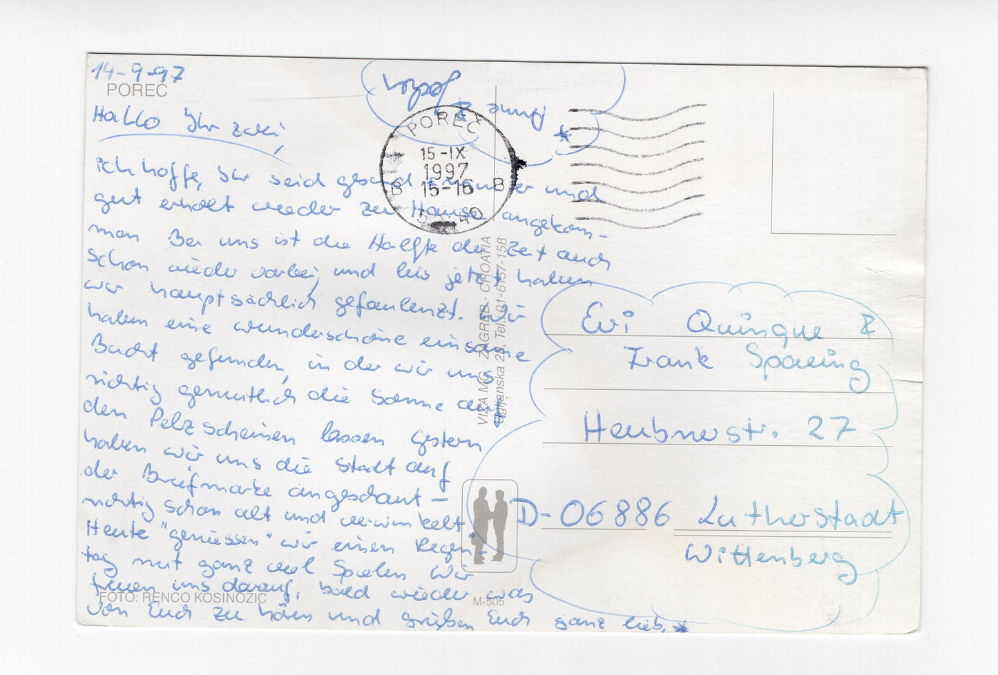 Ansichtskarte Porec / Kroatien