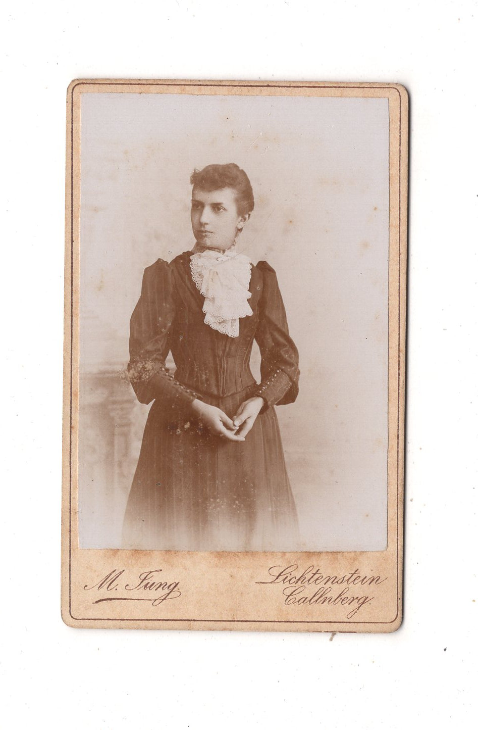 Fotografie Feine Dame - Lichtenstein-Callnberg 1890er / CDV L1-28