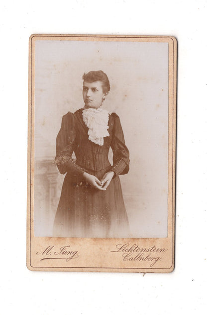 Fotografie Feine Dame - Lichtenstein-Callnberg 1890er / CDV L1-28