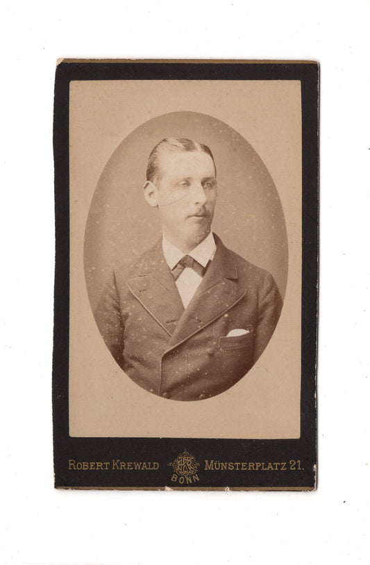 Fotografie Herrenportrait - Bonn 1880er / CDV C1-25