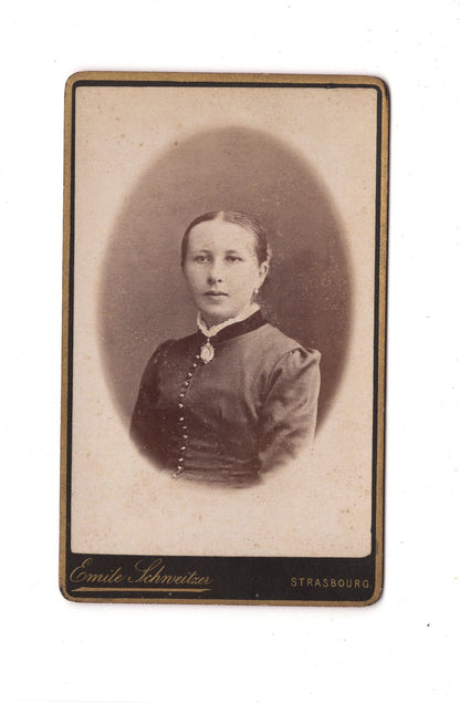 Fotografie Damenportrait - Strasbourg 1880er / CDV C1-07