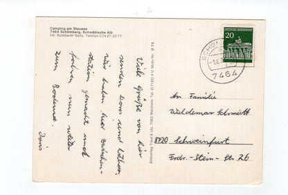 Ansichtskarte Camping - Schömberg / Schwäbische Alb