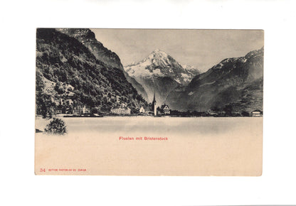 Ansichtskarte Flüelen mit Bristenstock / Schweiz