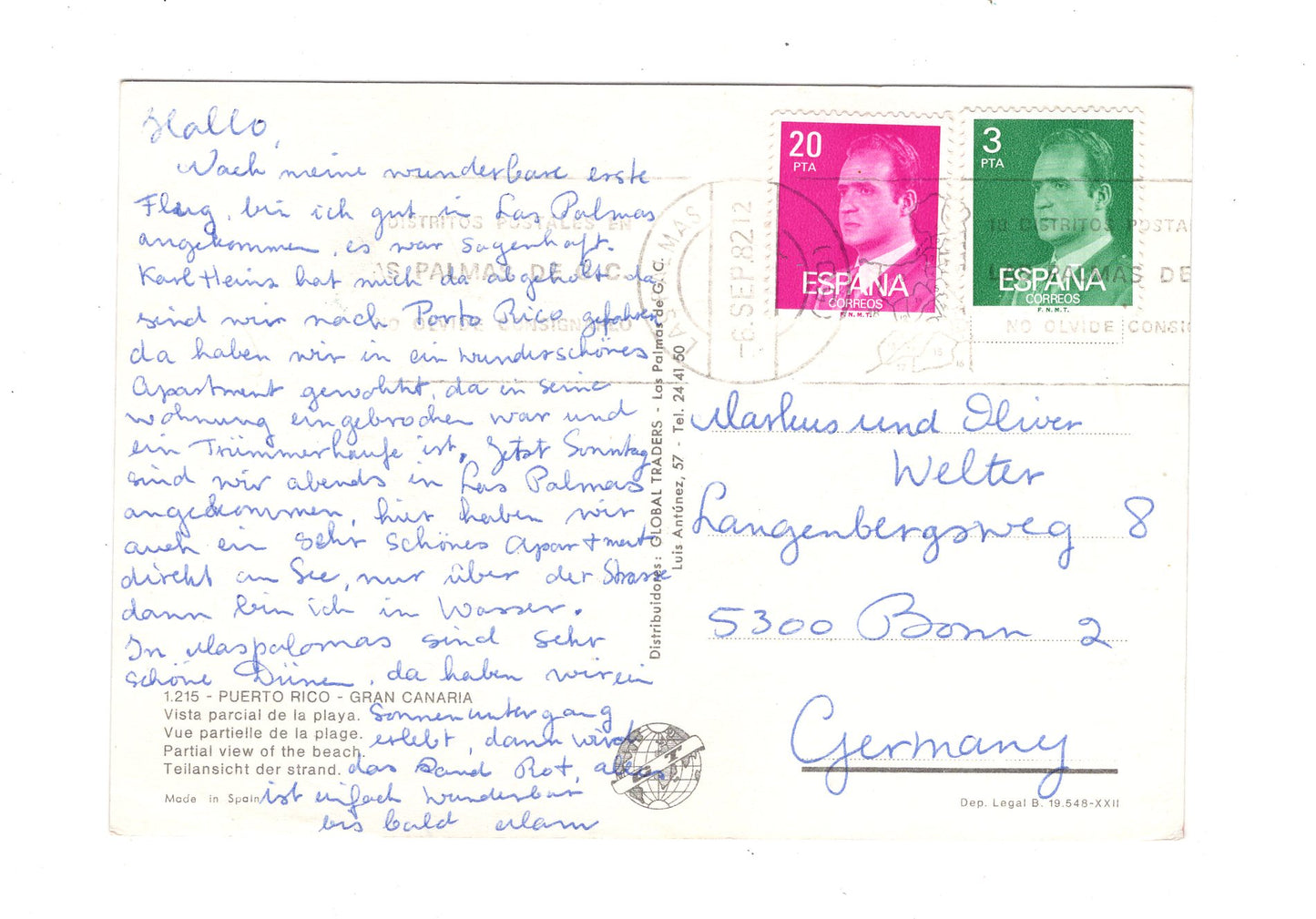 Ansichtskarte Gran Canaria / Puerto Rico / Spanien