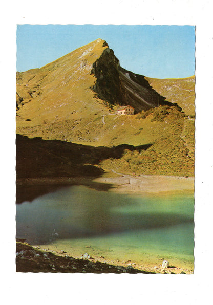 Ansichtskarte Landsberger Hütte mit Lache / Österreich