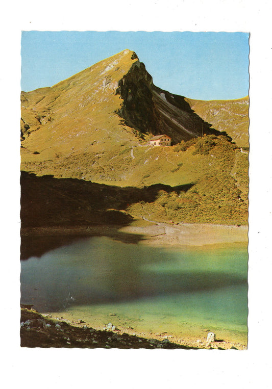 Ansichtskarte Landsberger Hütte mit Lache / Österreich