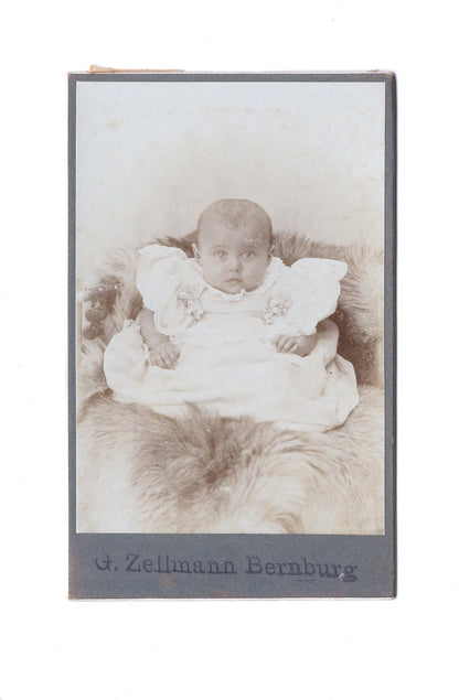 Fotografie Schönes Kinderbild / Baby - Bernburg um 1900