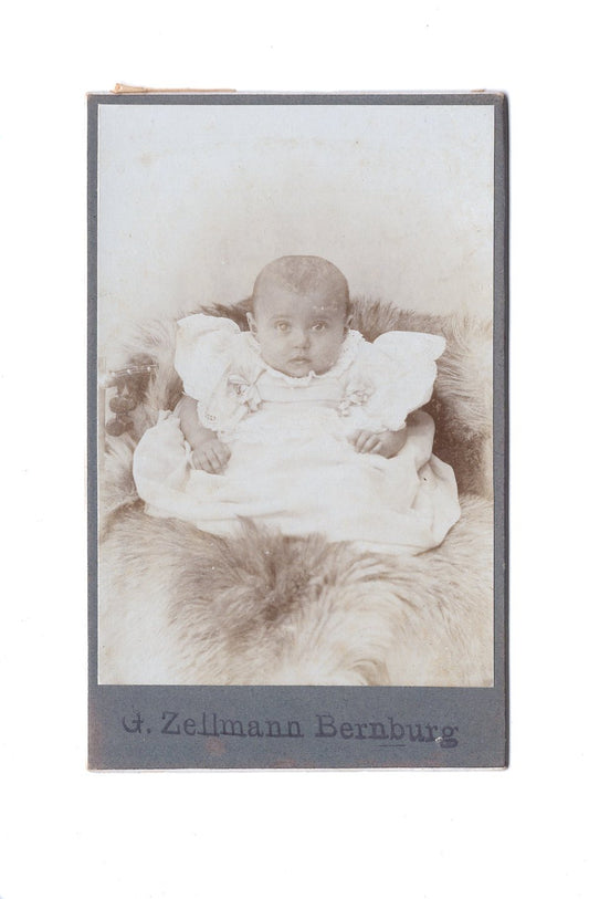 Fotografie Schönes Kinderbild / Baby - Bernburg um 1900