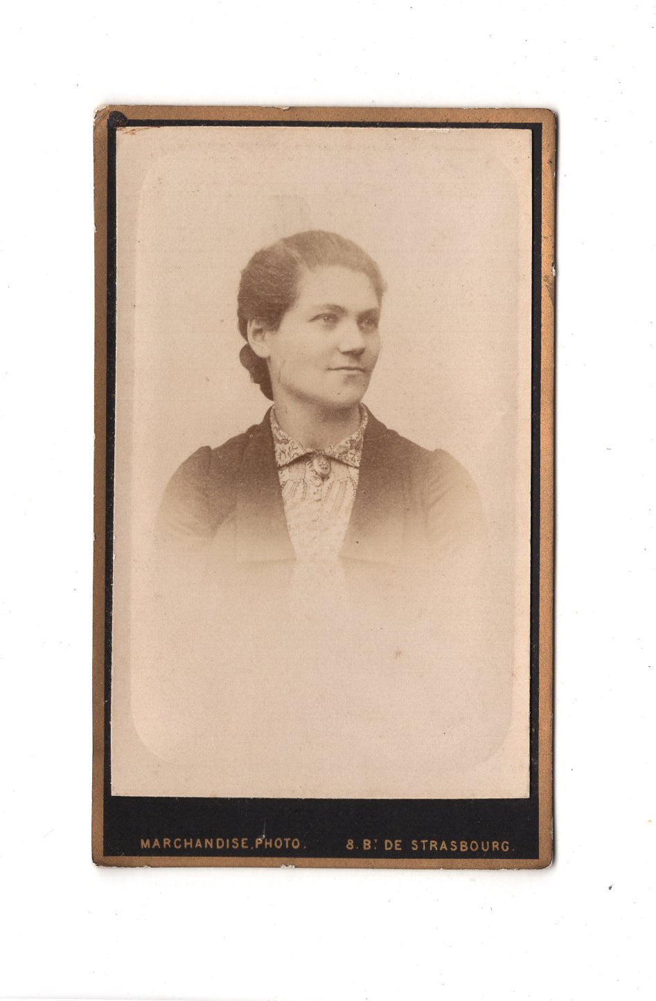 Fotografie Damenportrait - Strasbourg 1880er / CDV C1-07