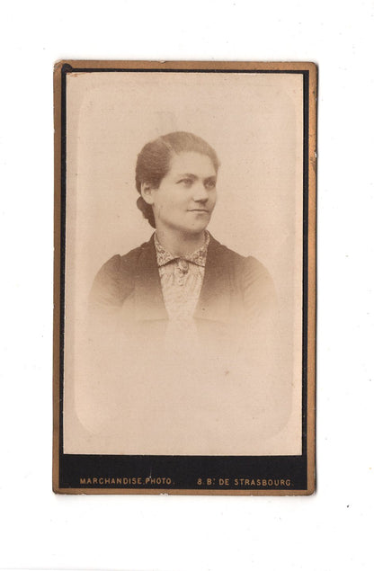 Fotografie Damenportrait - Strasbourg 1880er / CDV C1-07