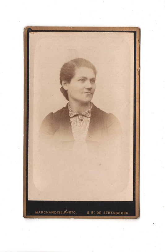 Fotografie Damenportrait - Strasbourg 1880er / CDV C1-07