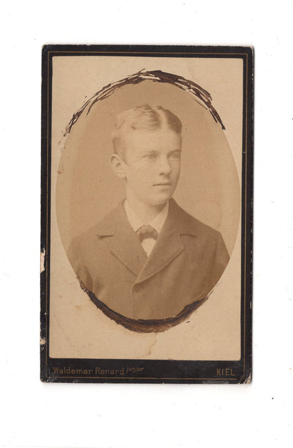 Fotografie Feiner Junge - Kiel 1880er / CDV C1-25