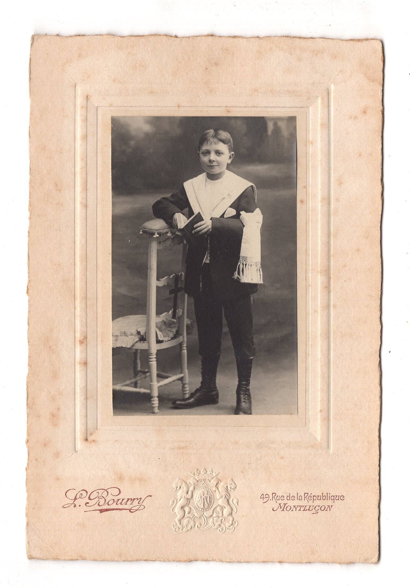 Fotografie Feiner Junge - Montlucon 1910er / CAB U-27