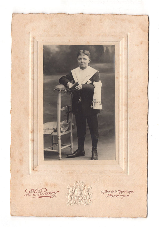 Fotografie Feiner Junge - Montlucon 1910er / CAB U-27