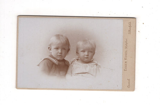 Fotografie Niedliche kleine Kinder - Kassel / Elberfeld 1890er