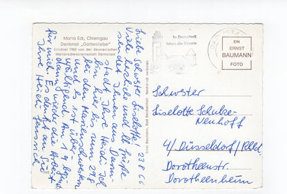 Ansichtskarte Maria Eck / Chiemgau / Denkmal Gottesliebe