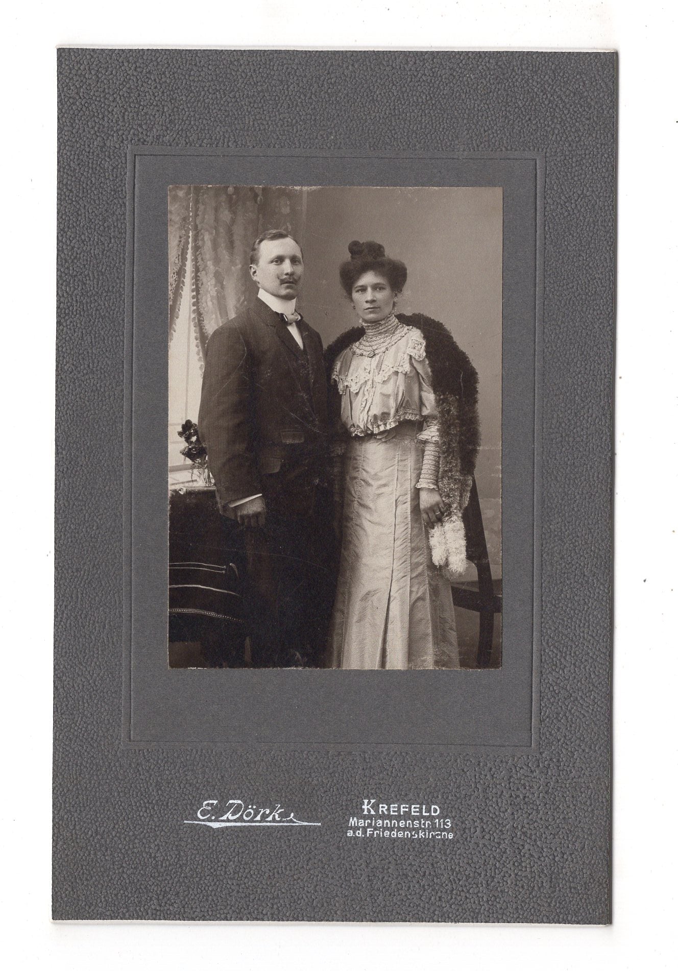 Fotografie Feines Paar - Krefeld um 1910