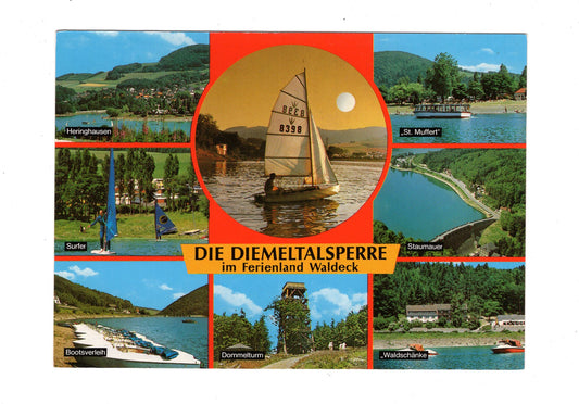 Ansichtskarte Die Diemeltalsperre im Ferienland Waldeck