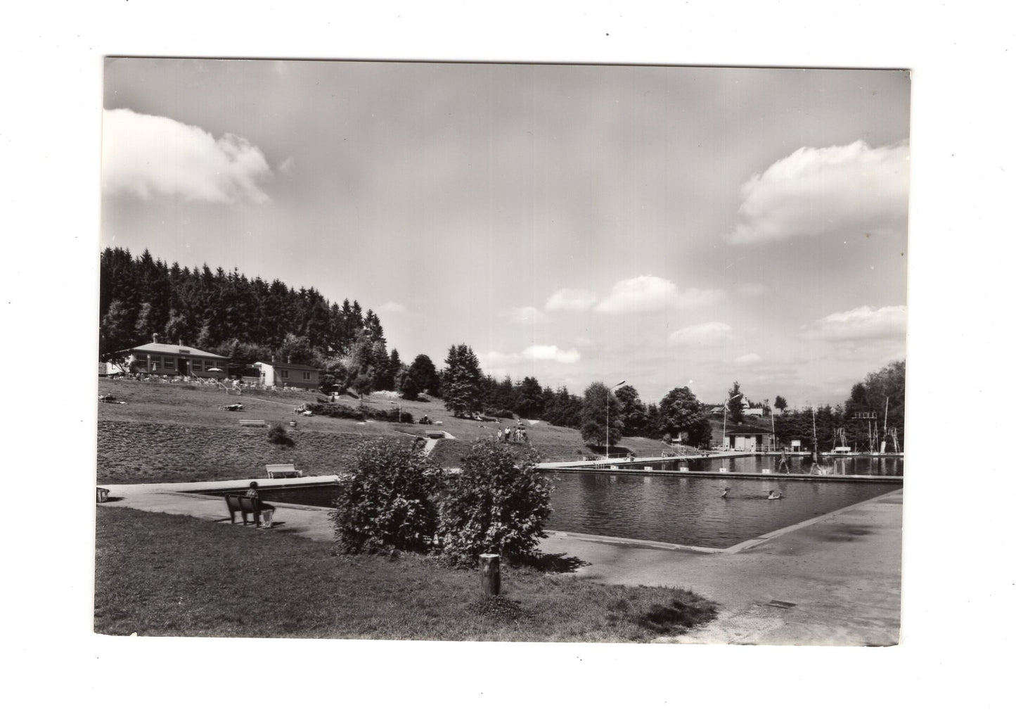 Ansichtskarte Adorf / Vogtland / Waldbad