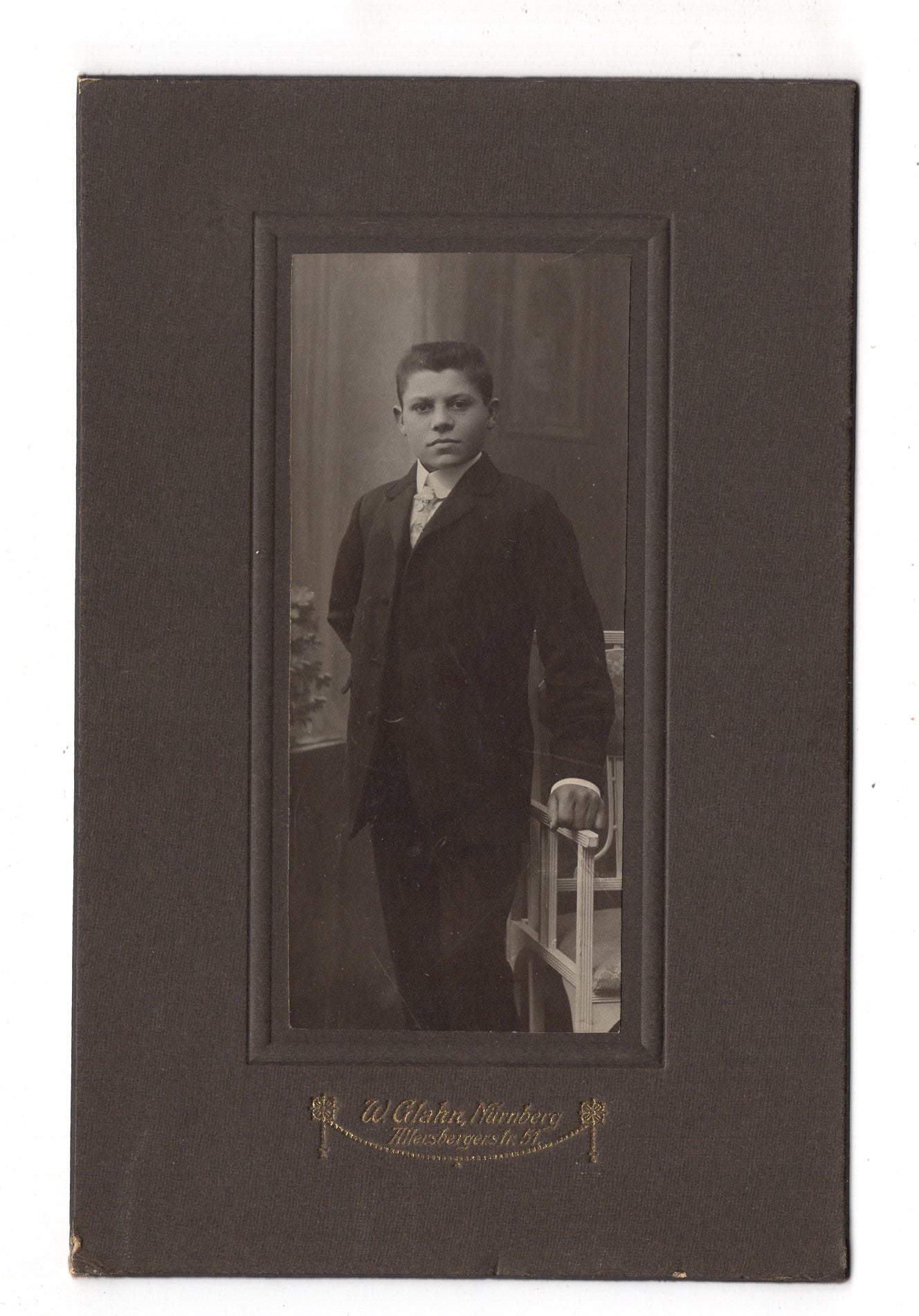 Fotografie Feiner Junge - Nürnberg 1900er / CAB U-27