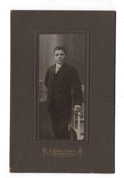 Fotografie Feiner Junge - Nürnberg 1900er / CAB U-27