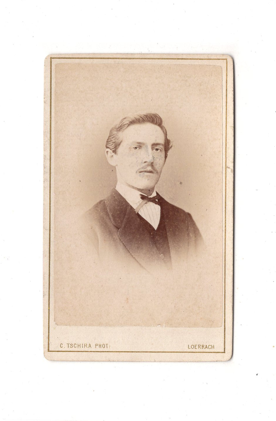 Fotografie Herrenportrait - Lörrach 1860er / CDV C1-25