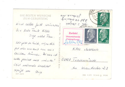 Ansichtskarte Glückwünsche / Glückwunsch zum Geburtstag / L1-60