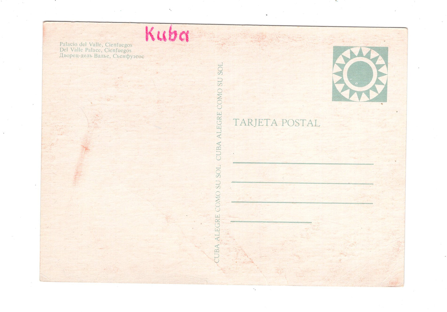 Ansichtskarte Palacio del Valle / Cienfuegos / Kuba