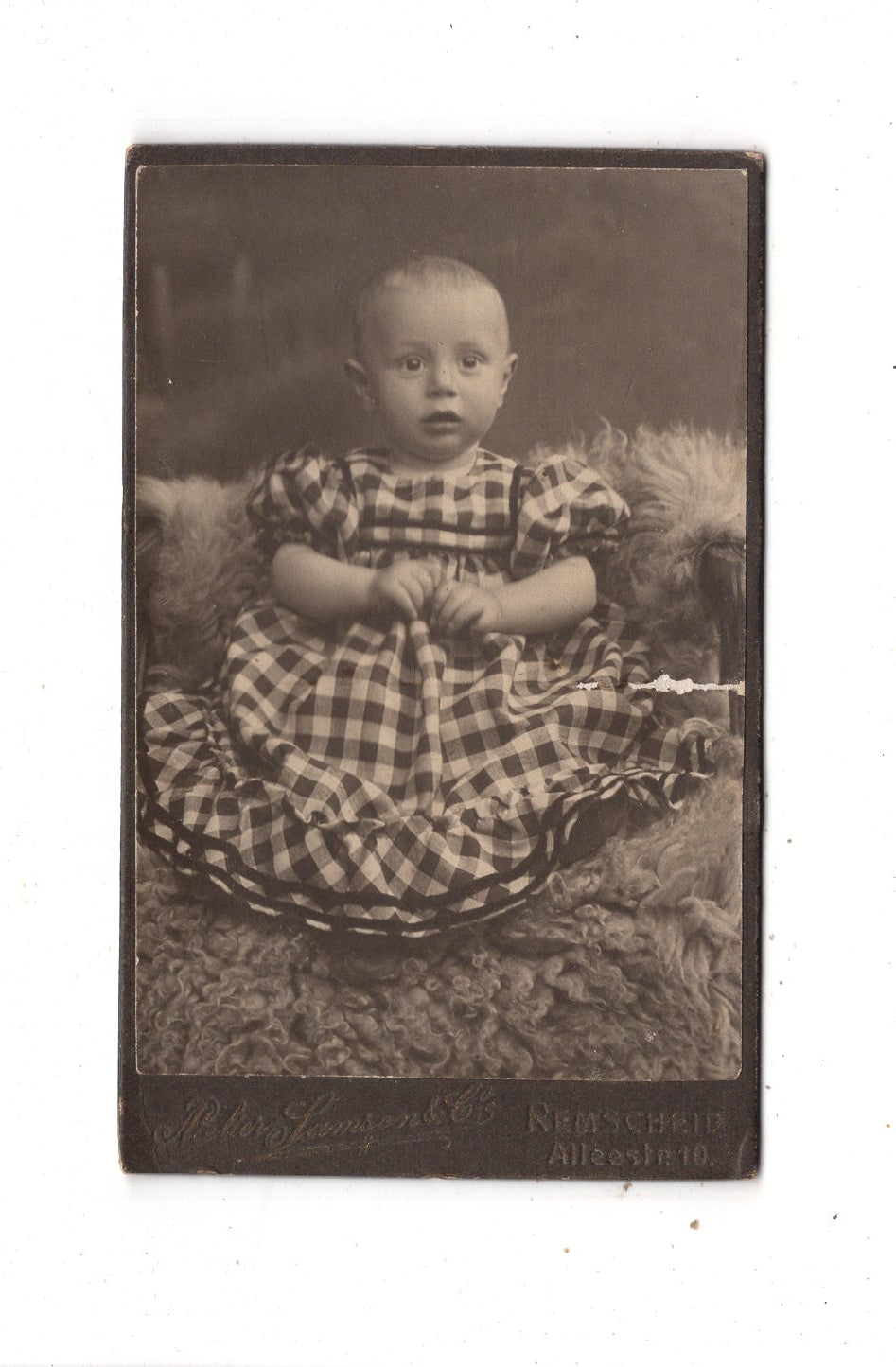 Fotografie Niedliches kleines Kind - Remscheid 1910er