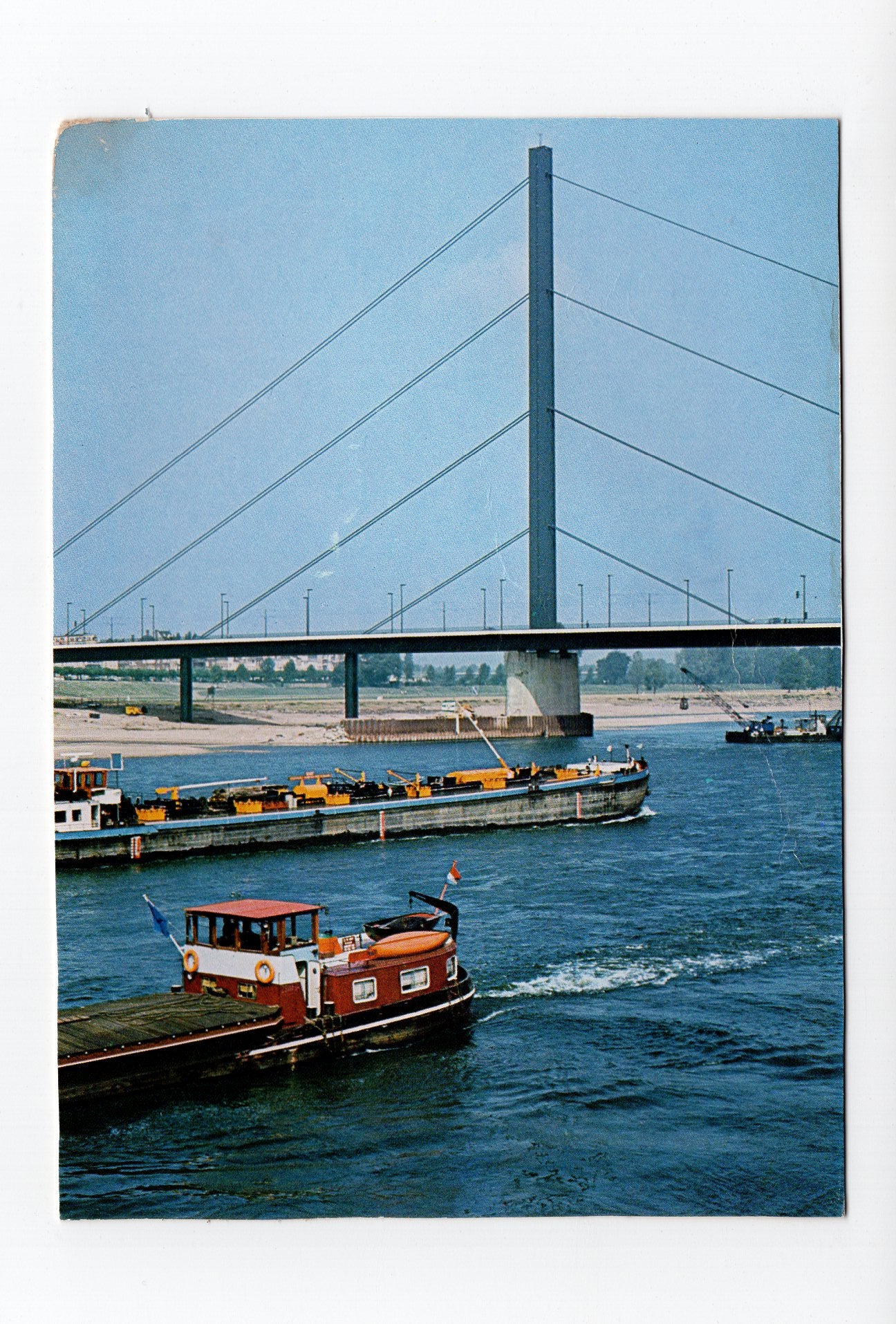 Ansichtskarte Düsseldorf / Rheinbrücke