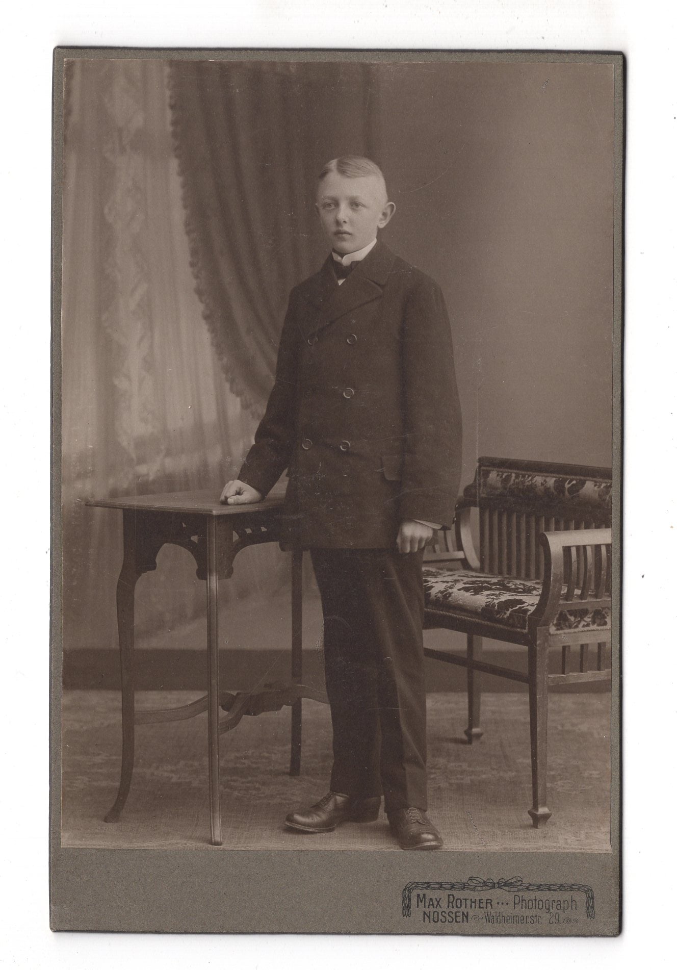 Fotografie Feiner Junge - Nossen 1900er / CAB U-27