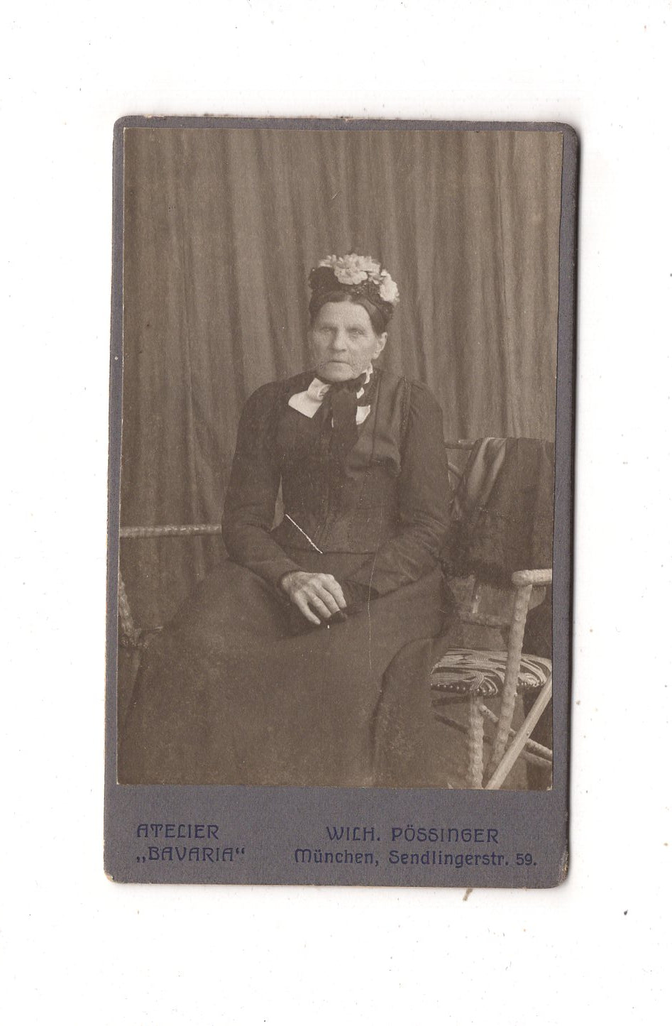 Fotografie Feine Dame - München 1910er / CDV L1-28